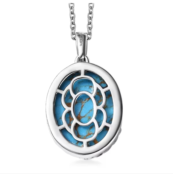 Karis Mojave Turquoise Pendent on Chsin NWT - Picture 5 of 7